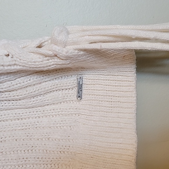 Abercrombie & Fitch Size XS Sweater Knit Tank Top Lace Sides - Picture 2 of 8